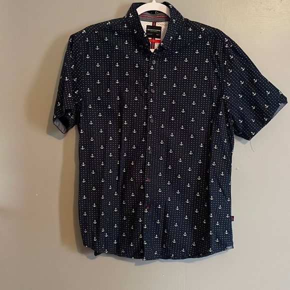Denim & Flower Anchor Button Down - Picture 1 of 3